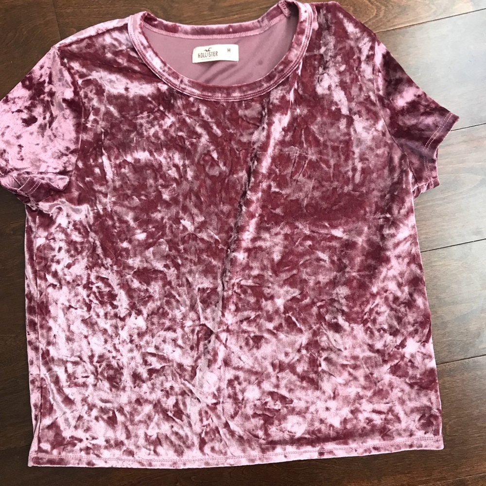 Hollister velvet shirt